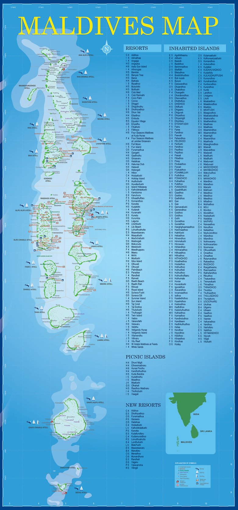 Част от Рая, разположен 26 атола и на близо 1200 коралови острова острова